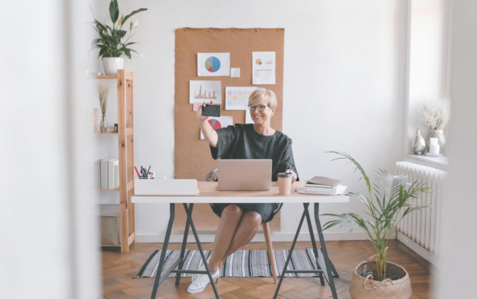 Financial planning workspace with charts and analysis tools